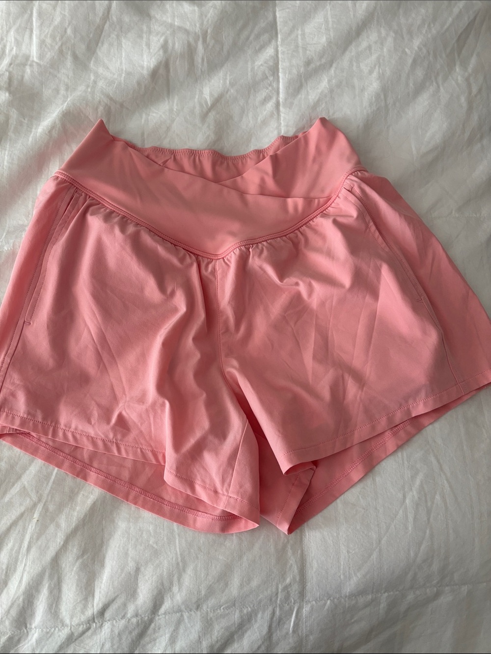 HALARA Pink High-Rise Athletic Shorts